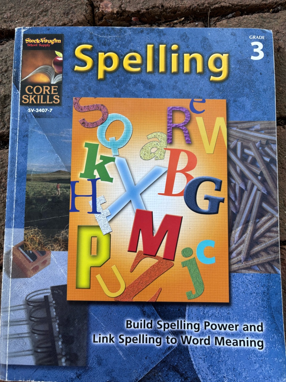Core Skills Spelling Grade 3 Workbook - Colorful Alphabet Cover